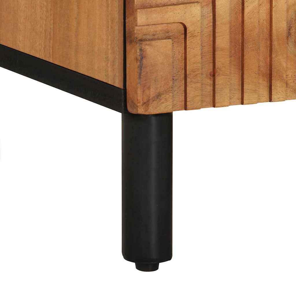Mueble de TV Marrón 100 x 33,5 x 46 cm Madera de mango maciza