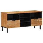 Mueble de TV Marrón 100 x 33,5 x 46 cm Madera de mango maciza