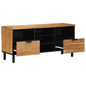 Mueble de TV Marrón 100 x 33,5 x 46 cm Madera de mango maciza