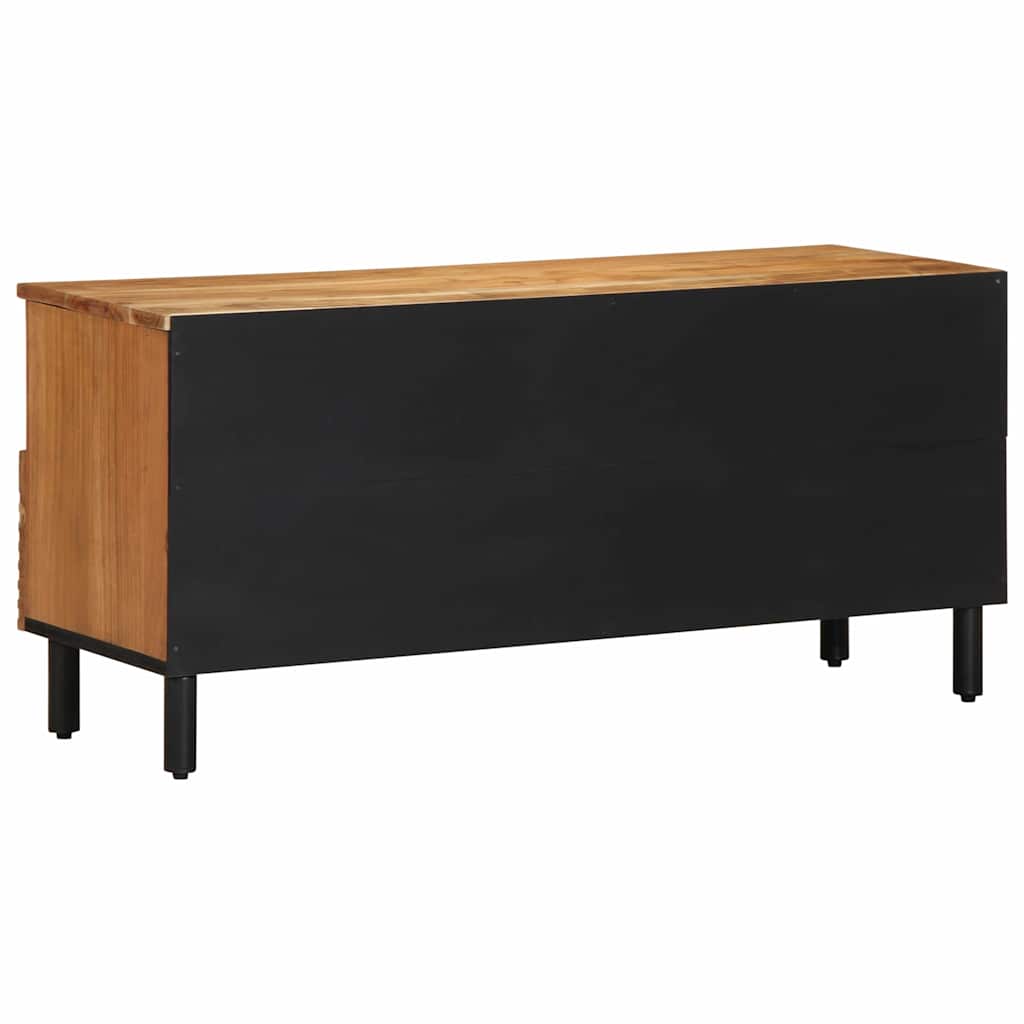 Mueble de TV Marrón 100 x 33,5 x 46 cm Madera de mango maciza
