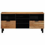 Mueble de TV Marrón 100 x 33,5 x 46 cm Madera de mango maciza