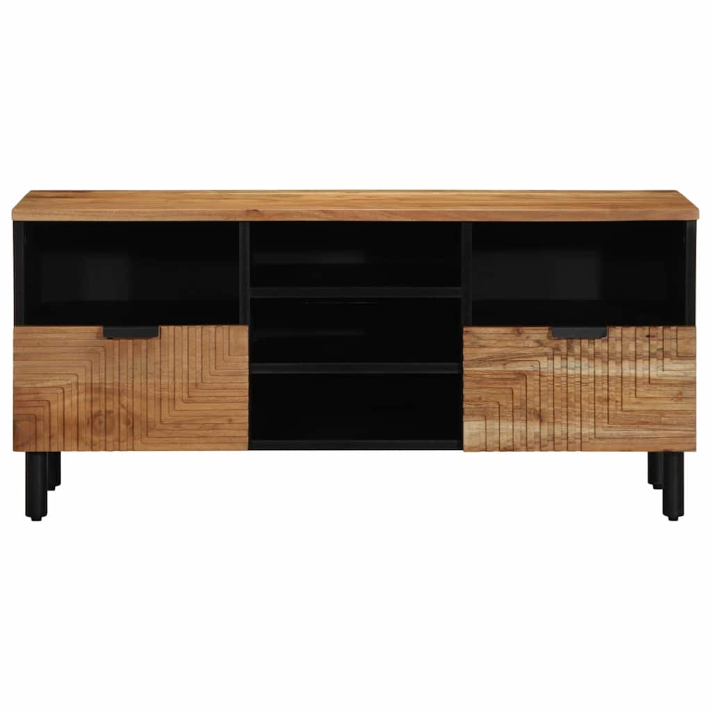 Mueble de TV Marrón 100 x 33,5 x 46 cm Madera de mango maciza