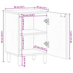 Mueble de Cuarto de Baño Marrón 38 x 33 x 58 cm