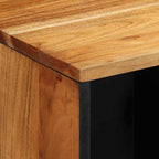 Aparador Marrón 80 x 33 x 75 cm Madera de mango maciza