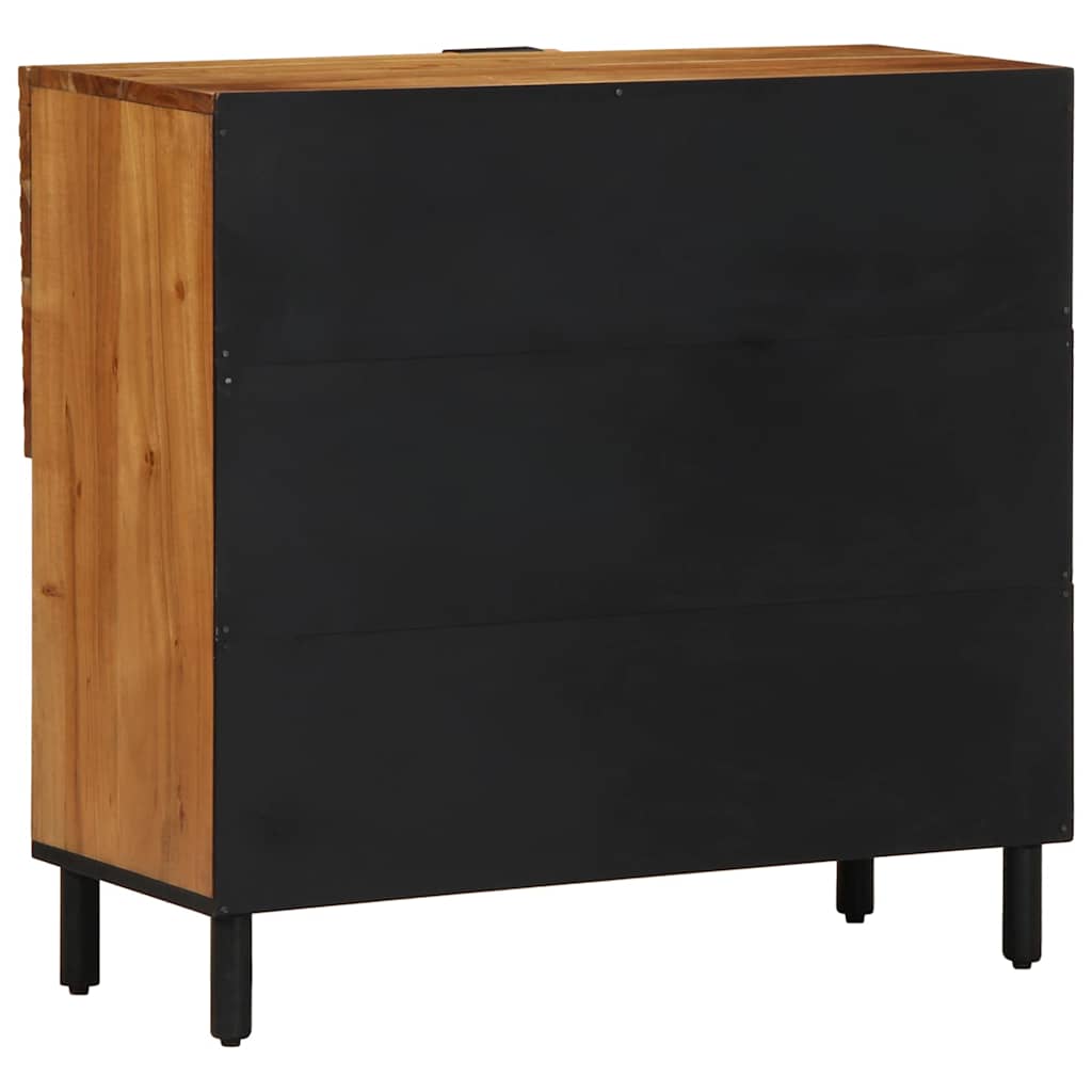 Aparador Marrón 80 x 33 x 75 cm Madera de mango maciza