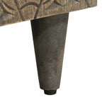 Armario de lavabo para baño madera maciza de mango 62x33x58 cm