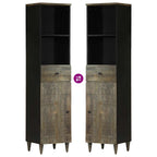 Mueble de baño madera maciza de mango 38x33x160 cm