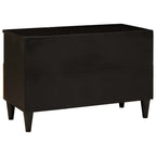 Mueble de TV con cajón Negro y dorado 70 x 33 x 46 cm