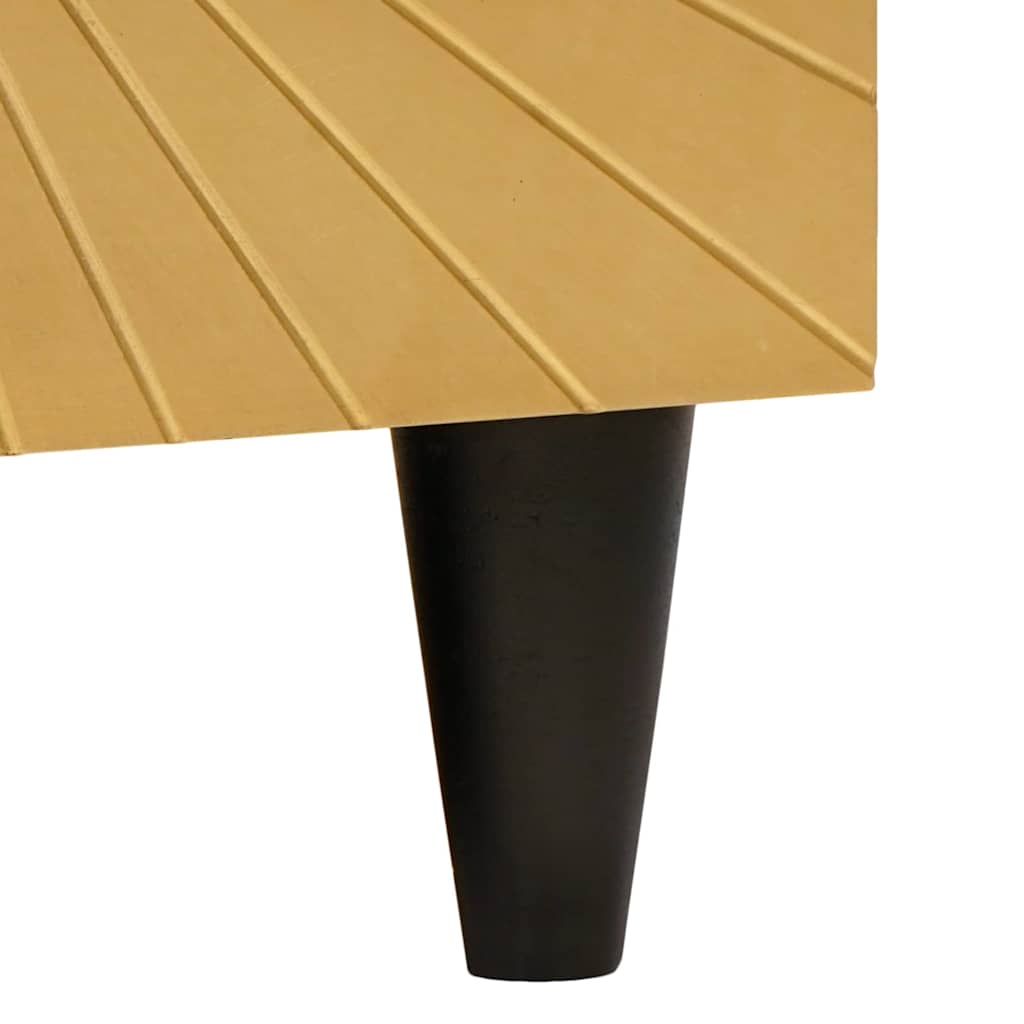 Mesa de centro Negro y dorado 80 x 50 x 40 cm