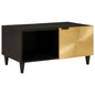 Mesa de centro Negro y dorado 80 x 50 x 40 cm