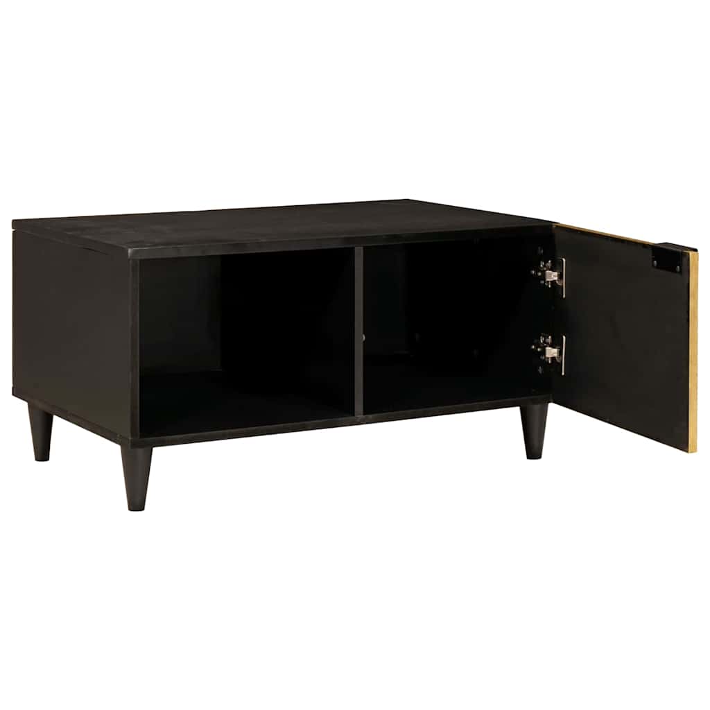 Mesa de centro Negro y dorado 80 x 50 x 40 cm