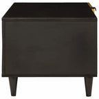 Mesa de centro Negro y dorado 80 x 50 x 40 cm