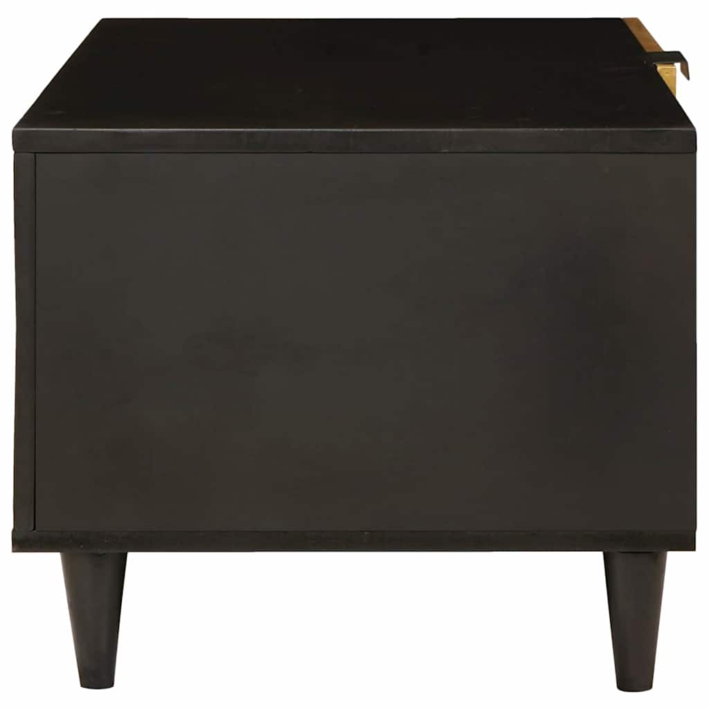 Mesa de centro Negro y dorado 80 x 50 x 40 cm
