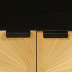 Mesa de centro Negro y dorado 80 x 50 x 40 cm