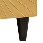 Mesa de centro Negro y dorado 80 x 50 x 40 cm