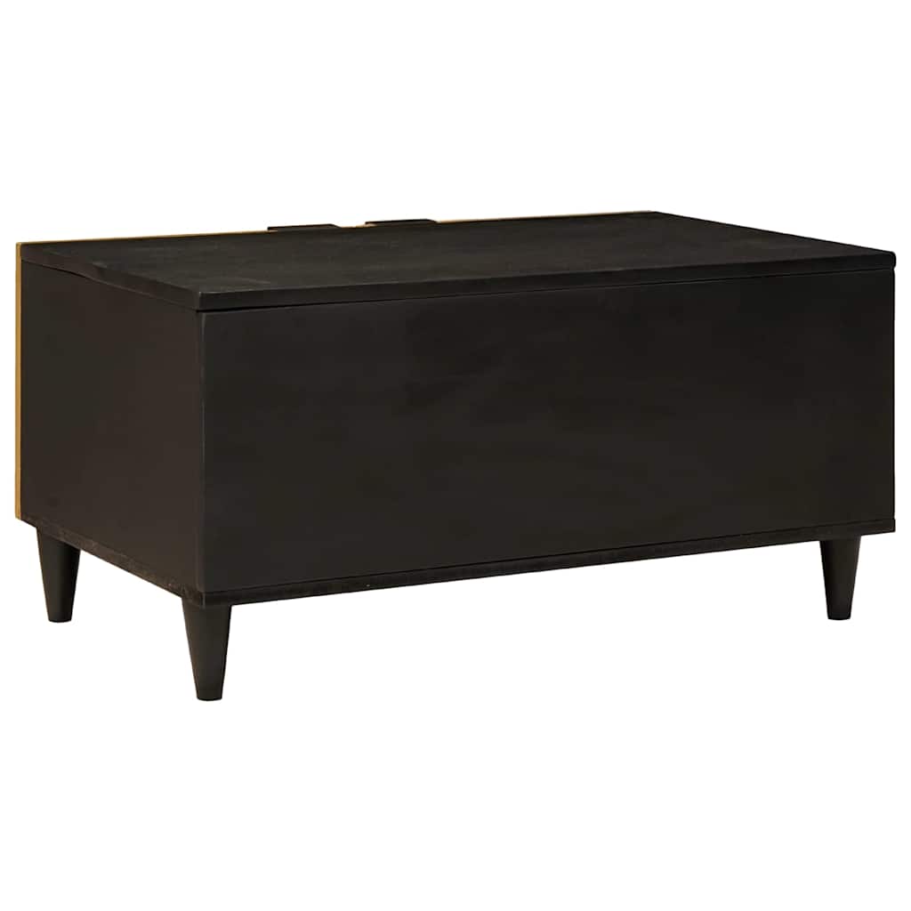Mesa de centro Negro y dorado 80 x 50 x 40 cm