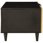 Mesa de centro Negro y dorado 80 x 50 x 40 cm