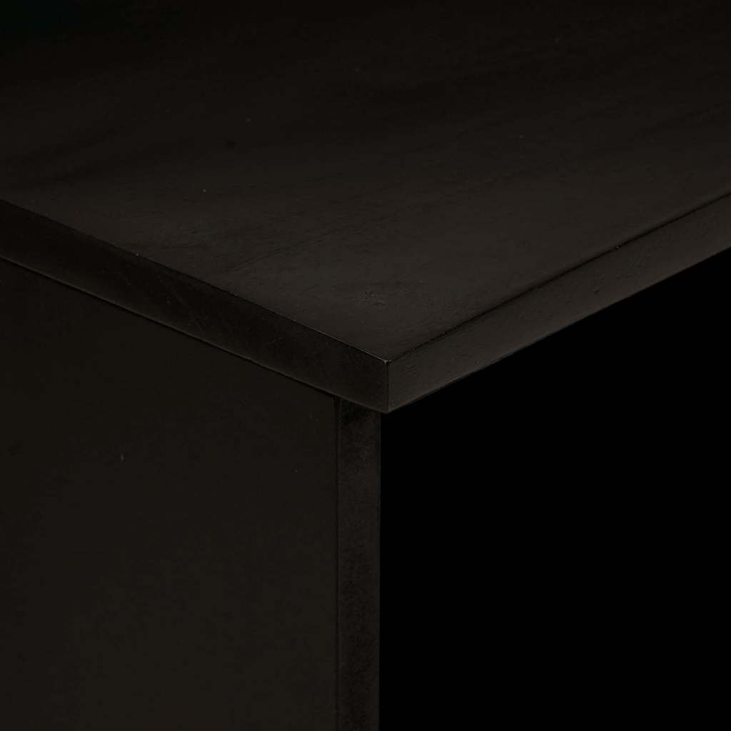 Mesa de noche 2 pcs Negro y dorado 40 x 33 x 46 cm