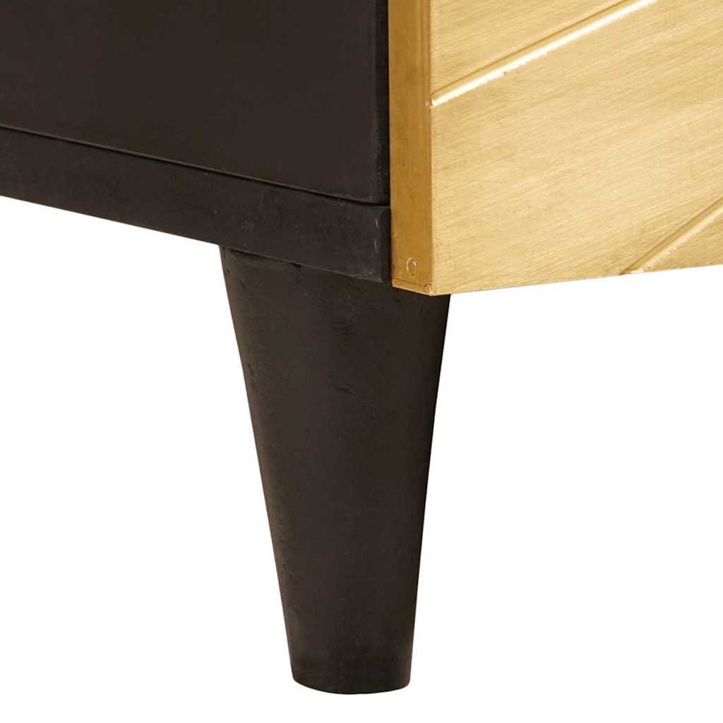 Mesa de centro Negro y dorado 100 x 54 x 40 cm