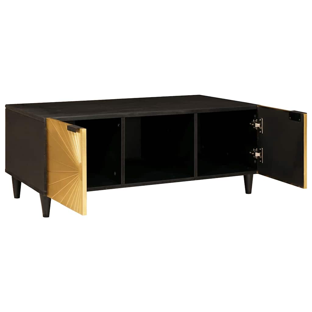 Mesa de centro Negro y dorado 100 x 54 x 40 cm