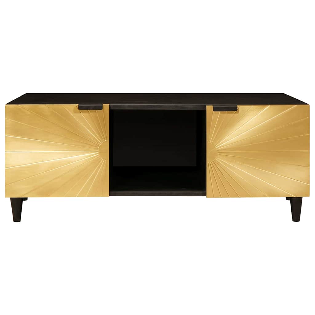 Mesa de centro Negro y dorado 100 x 54 x 40 cm