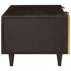 Mesa de centro Negro y dorado 100 x 54 x 40 cm