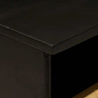 Mesa de centro Negro y dorado 40 x 33 x 46 cm
