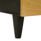 Mesa de centro Negro y dorado 40 x 33 x 46 cm