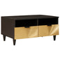Mesa de centro Negro y dorado 40 x 33 x 46 cm