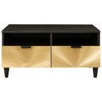 Mesa de centro Negro y dorado 40 x 33 x 46 cm