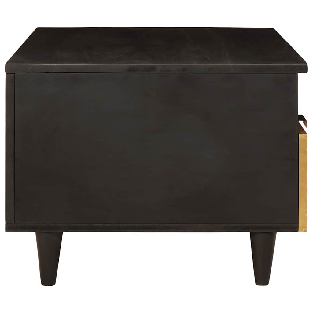 Mesa de centro Negro y dorado 40 x 33 x 46 cm