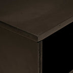 Mueble de TV con estante Negro y dorado 80 x 33 x 46 cm