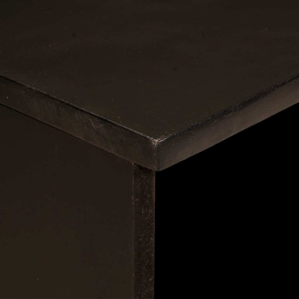 Mueble de TV con cajón Negro y dorado 100 x 33 x 46 cm