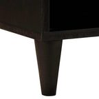 Mueble de TV con cajón Negro y dorado 100 x 33 x 46 cm