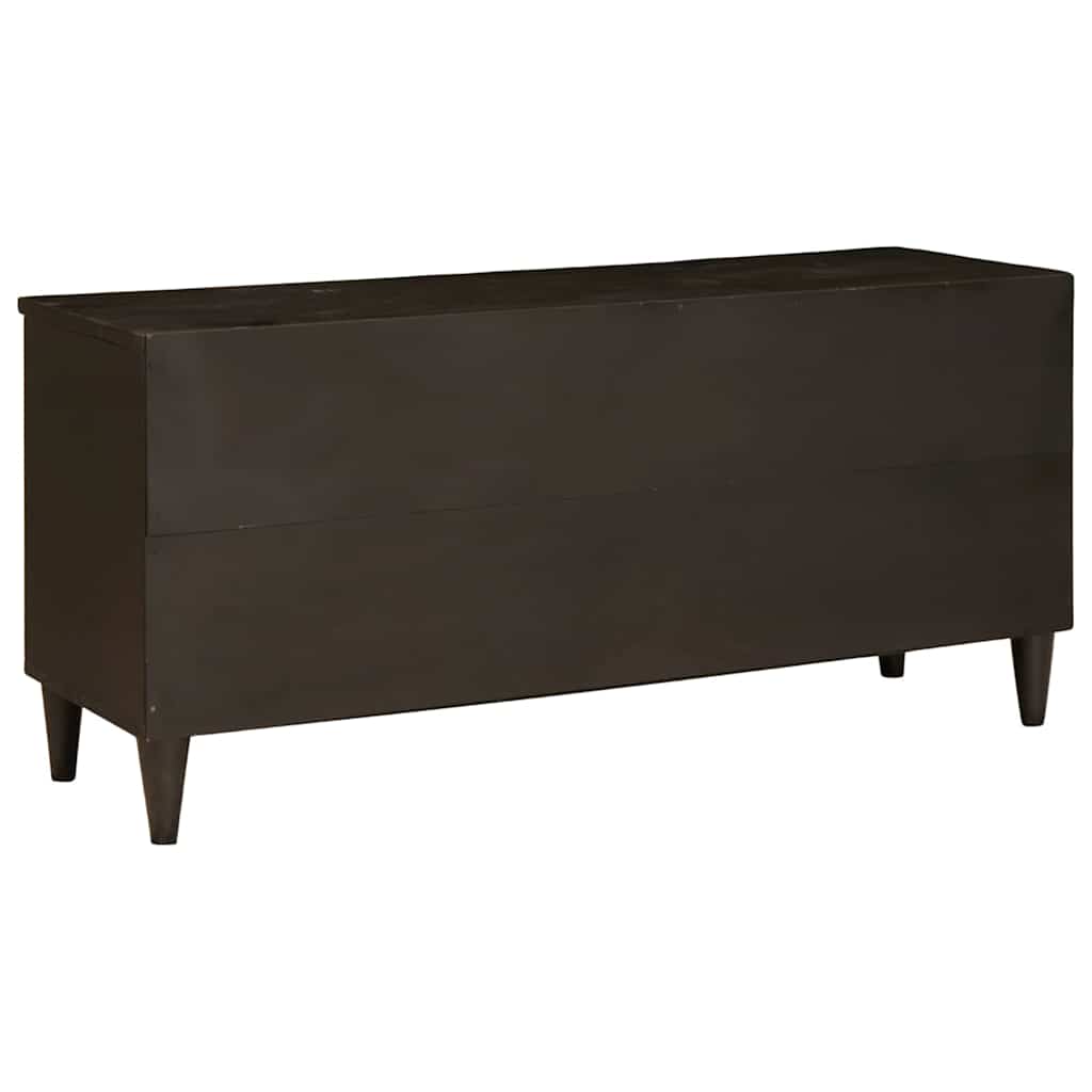 Mueble de TV con cajón Negro y dorado 100 x 33 x 46 cm