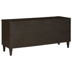Mueble de TV con cajón Negro y dorado 100 x 33 x 46 cm