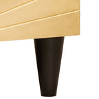 Mueble de TV con cajón Negro y dorado 80 x 33 x 46 cm