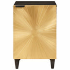 Mueble de Cuarto de Baño Negro y dorado 38 x 33 x 58 cm