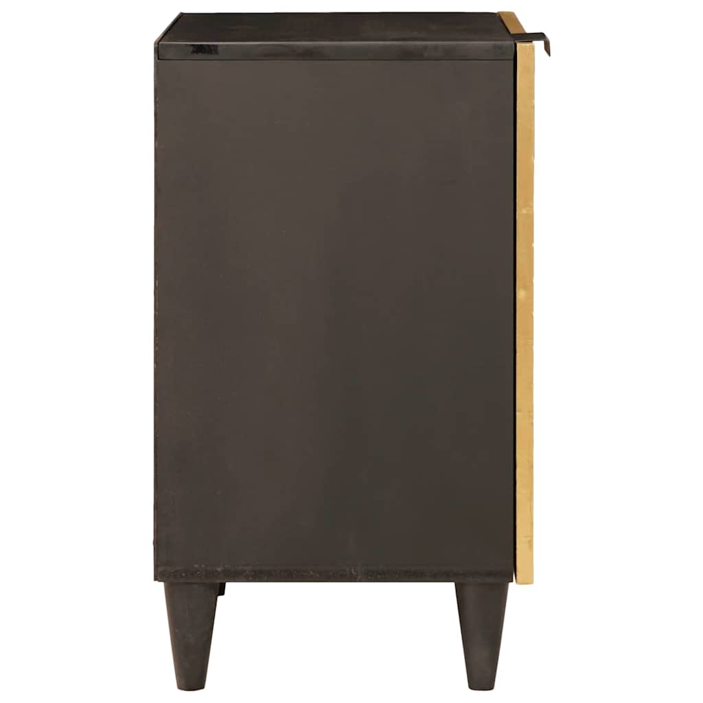 Mueble de Cuarto de Baño Negro y dorado 38 x 33 x 58 cm
