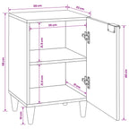 Mueble de Cuarto de Baño Negro y dorado 38 x 33 x 58 cm