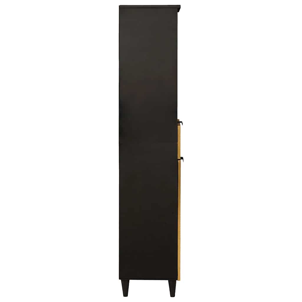 Black and Gold Bathroom Cabinet 38 x 33 x 160 cm