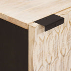Armario de Noche 2 pcs 40 x 33 x 46 cm Madera de mango maciza