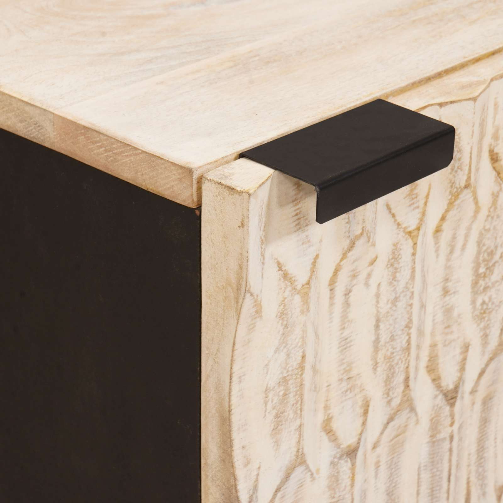 Armario de Noche 2 pcs 40 x 33 x 46 cm Madera de mango maciza