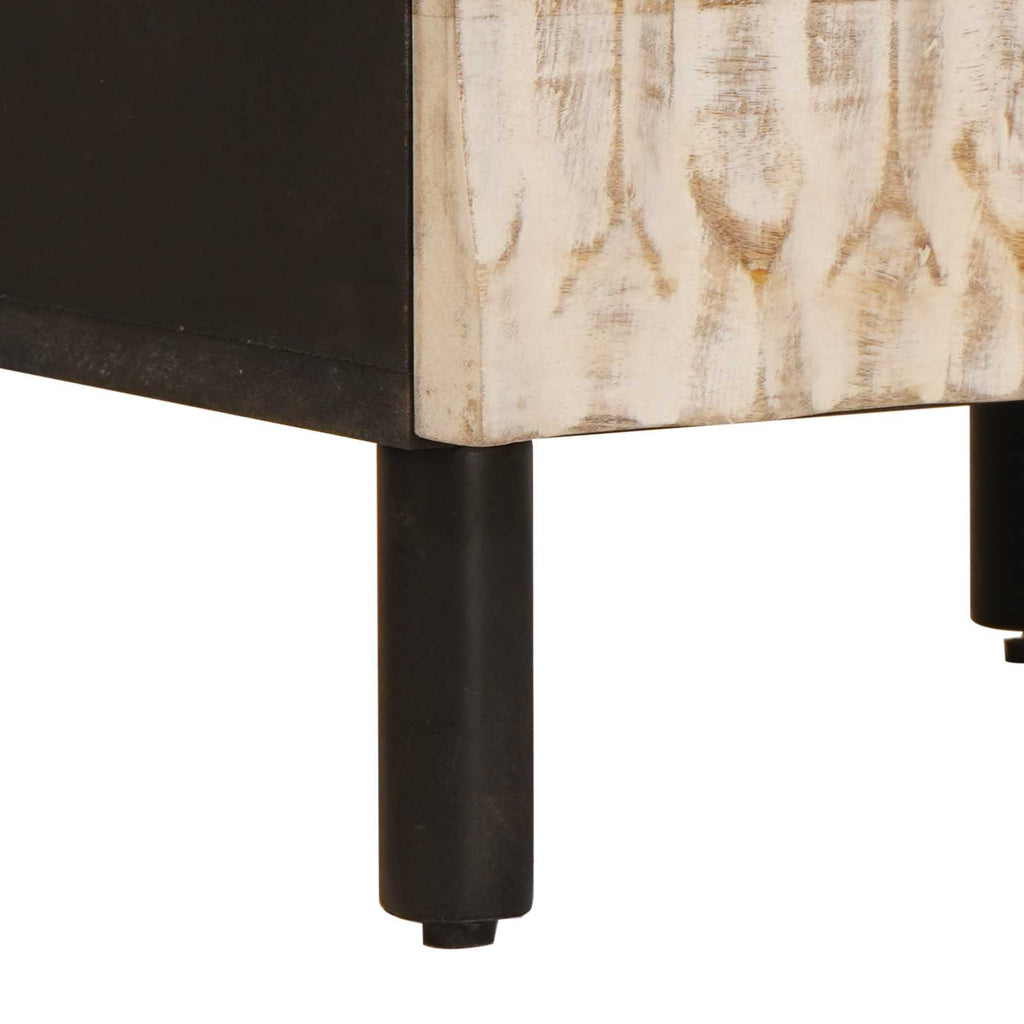 Armario de Noche 2 pcs 40 x 33 x 46 cm Madera de mango maciza