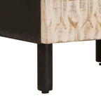 Armario de Noche 2 pcs 40 x 33 x 46 cm Madera de mango maciza