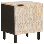 Armario de Noche 2 pcs 40 x 33 x 46 cm Madera de mango maciza