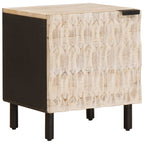 Armario de Noche 2 pcs 40 x 33 x 46 cm Madera de mango maciza
