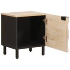 Armario de Noche 2 pcs 40 x 33 x 46 cm Madera de mango maciza
