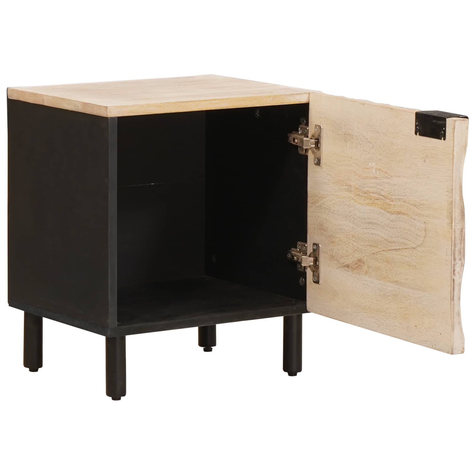 Armario de Noche 2 pcs 40 x 33 x 46 cm Madera de mango maciza