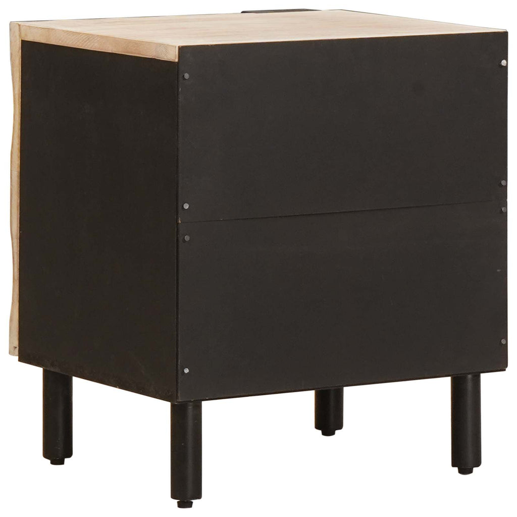 Armario de Noche 2 pcs 40 x 33 x 46 cm Madera de mango maciza